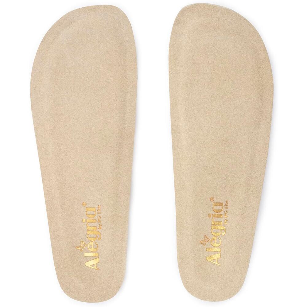 Alegria Womens Enhanced Arch Support Replacement Insoles - Tan 41M NEW